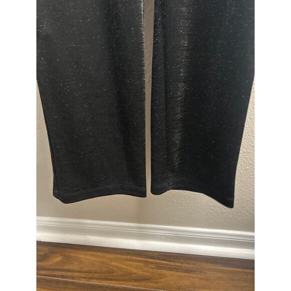 NWT Taylor Black Glitter Women’s Jersey Sleeveless Jumpsuit Pants sz 10 no sash - Picture 6 of 14